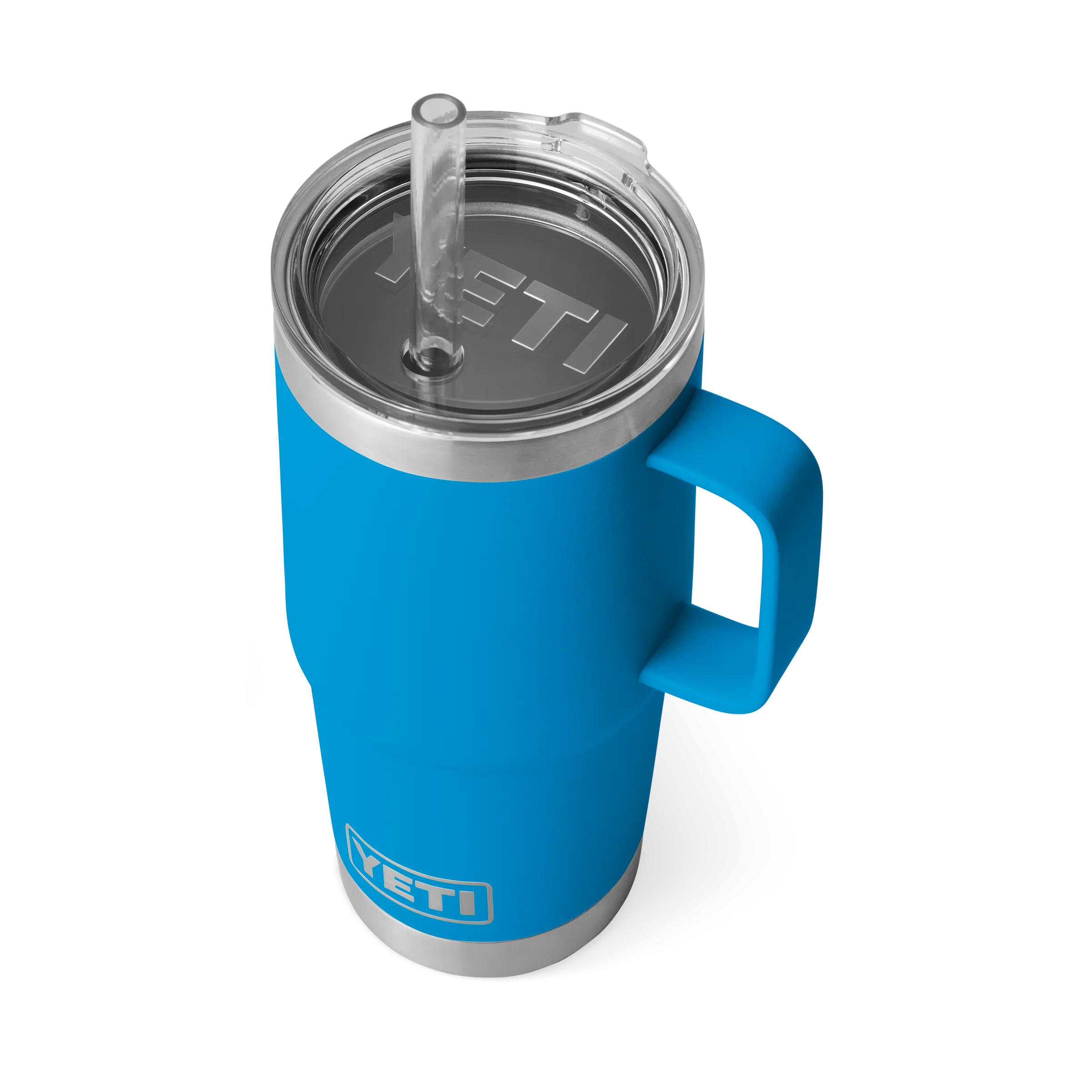 Yeti Rambler 25oz Mug With Straw Lid - Big Wave Blue