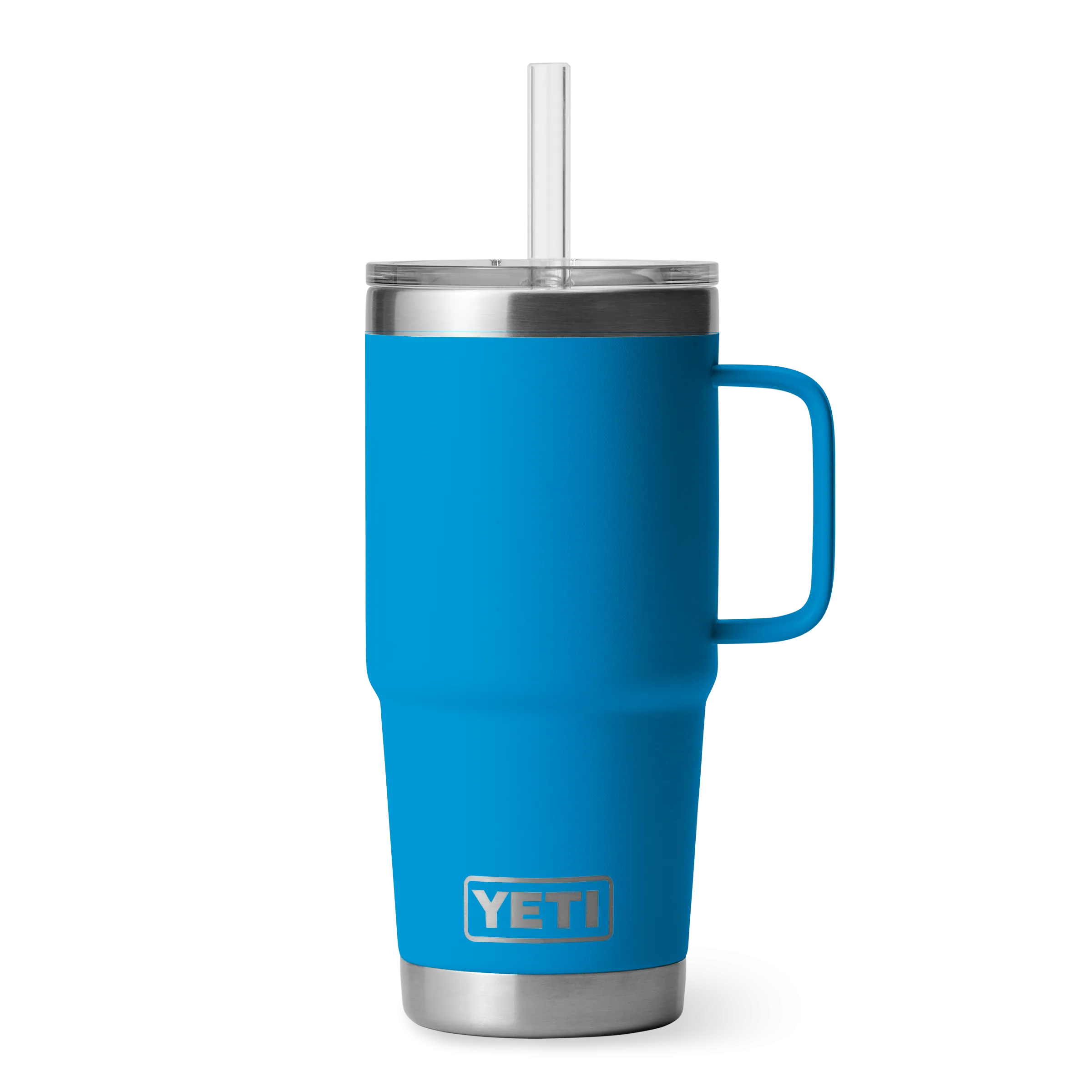 Yeti Rambler 25oz Mug With Straw Lid - Big Wave Blue