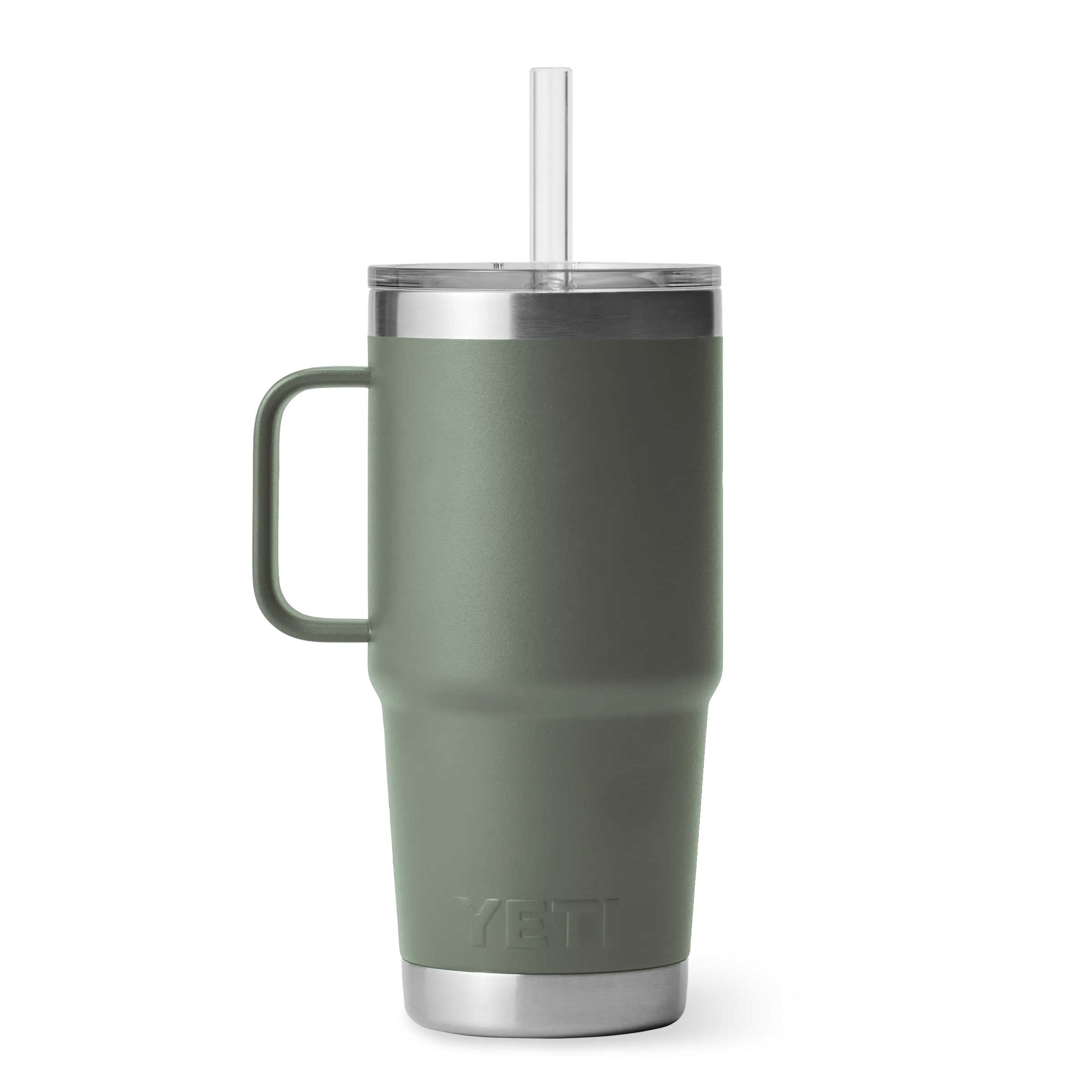 Yeti Rambler 25oz Mug With Straw Lid - Camp Green