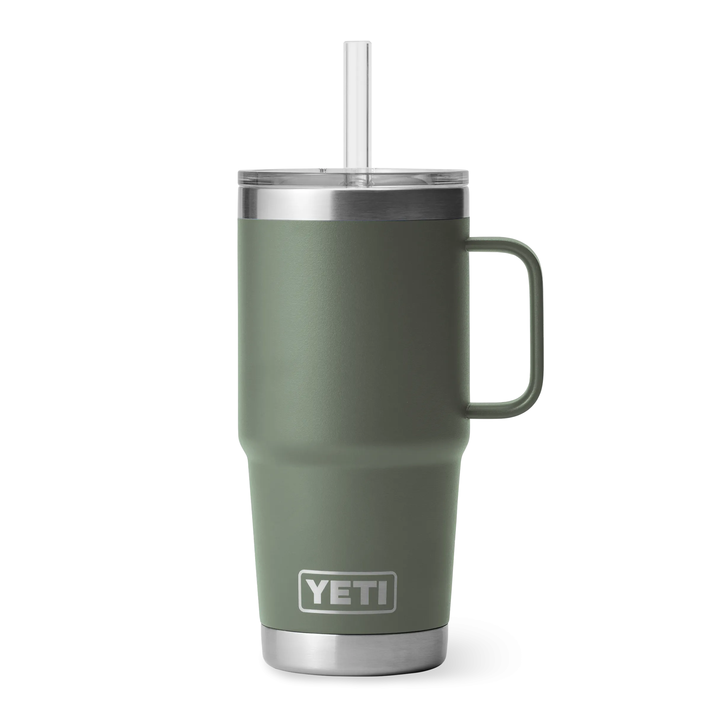 Yeti Rambler 25oz Mug With Straw Lid - Camp Green